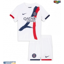 Otroški Nogometni dresi Paris Saint-Germain Gostujoči 2025-26 Kratek Rokav (+ Kratke hlače)